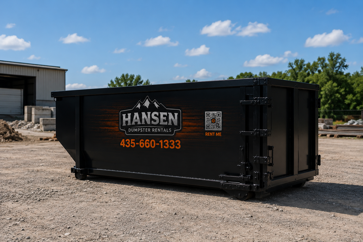 20 yard Hansen Dumpster Rental roll-off in Utah County