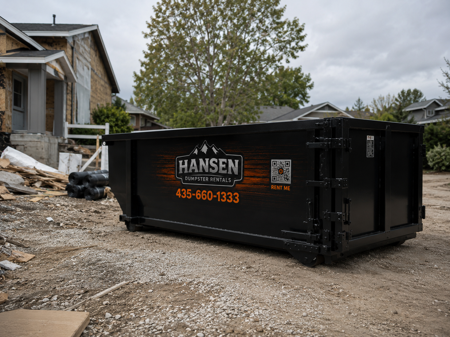 15 yard Hansen Dumpster Rental roll-off in Utah County
