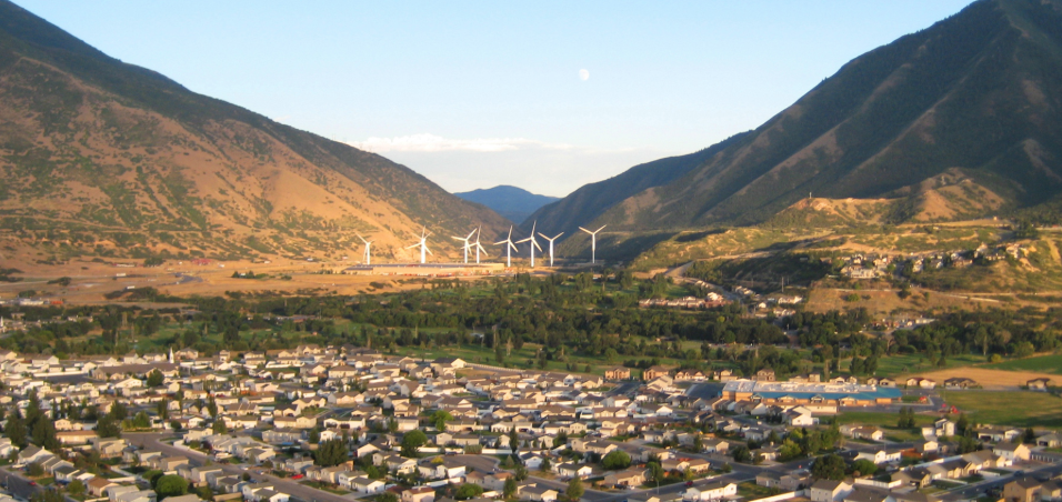 Hansen Dumpster Rentals roll-off delivery in Spanish Fork, Utah County